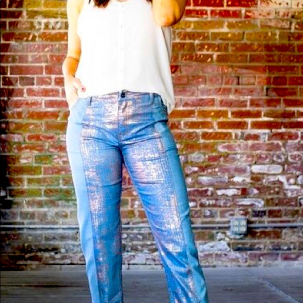 Glittery Denim Jeans